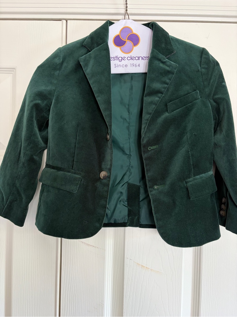 Janie and Jack Emerald Green Velvet Blazer